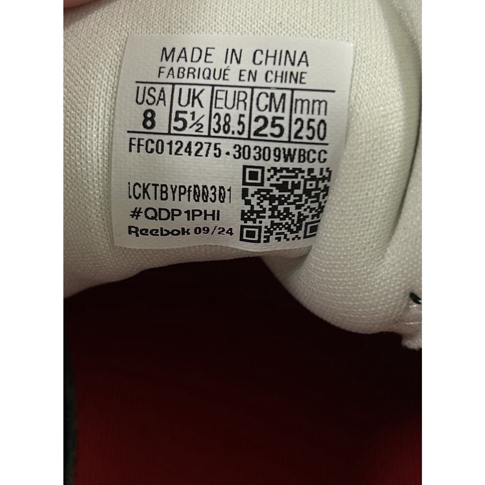 Reebok World 70 30309WBCC Black White Red Running Shoe Sneaker Size 8 - Picture 7 of 7